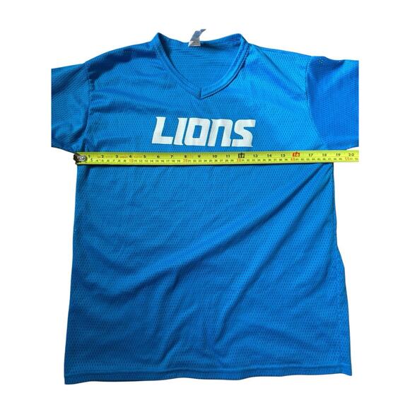 Detroit Lions blue Franklin Mesh Jersey Womens Small see measurements boxy fit - Picture 2 of 7